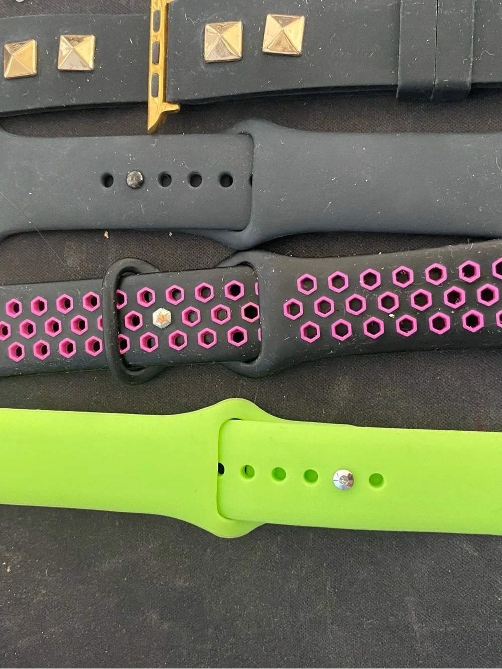 Silicone and Leather Replacement Watch Bands - Assorted Colors